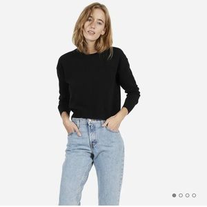Everlane cashmere cropped crew neck sweater xs